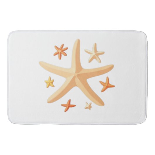 Zeesterren en de kleintjes badmat (Voorkant)