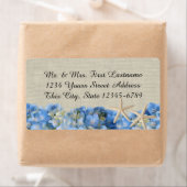 Zeesterren en hortensia's etiket (Insitu)