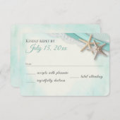 Zeesterren en Kant  Beach Response Kaart (Voorkant / Achterkant)