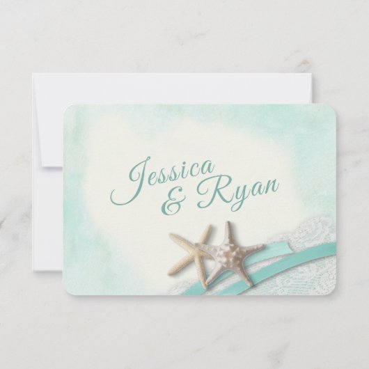 Zeesterren en Kant Beach Response Kaart (Achterkant)