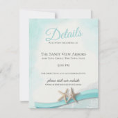 zeesterren en kant Details en informatie Kaart (Voorkant)