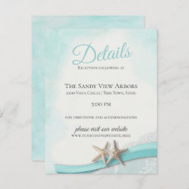 zeesterren en kant Details en informatie Kaart