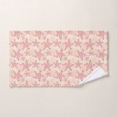 Zeesterren en koraalroze pastelpatroon bad handdoek (Handdoek)