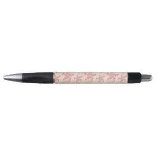 Zeesterren en koraalroze pastelpatroon pen