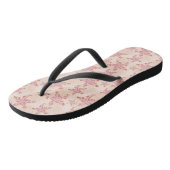 Zeesterren en koraalroze pastelpatroon teenslippers (Schuin)