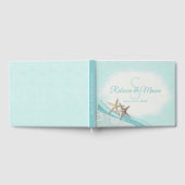 zeesterren en lint Monogram bruiloft Gastenboek (Volledig)