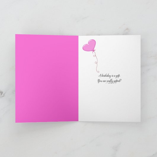 Zeesterren en roze teenslippers voor 75e verjaarda kaart (Binnen)