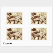 Zeesterren en Schelpen Stickers (Vel)