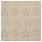 Zeesterren en schelpen stof (Swatch)