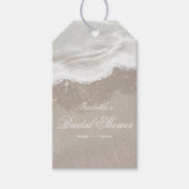 Zeesterren en Schelpen Tropisch Strand Bruidsdiner Cadeaulabel (Voorkant)