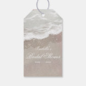 Zeesterren en Schelpen Tropisch Strand Bruidsdiner Cadeaulabel (Achterkant)