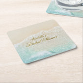 Zeesterren en Schelpen Tropisch Strand Bruidsdiner Kartonnen Onderzetters (Schuin)