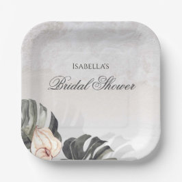 Zeesterren en Schelpen Tropisch Strand Bruidsdiner Papieren Bordje