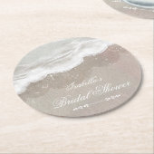 Zeesterren en Schelpen Tropisch Strand Bruidsdiner Ronde Kartonnen Onderzetter (Gebogen)