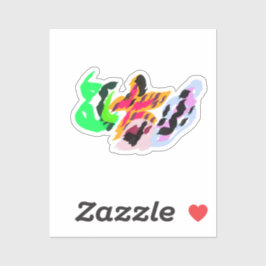 Zeesterren en schelpen vreugde sticker
