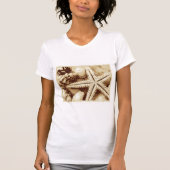 Zeesterren en schelpen Vrouwen T-shirt (Voorkant)