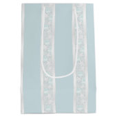 Zeesterren en Seashells Beach Wedding Gift Bag Medium Cadeauzakje (Achterkant)