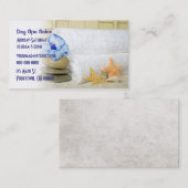 Zeesterren en Spa Stenen Visitekaartje (Voorkant / Achterkant)