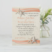 Zeesterren en strand koraal lint kaart (Staand voorkant)