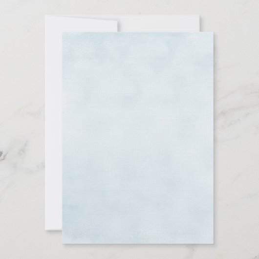 Zeesterren en touw strand bruiloft kaart (Achterkant)