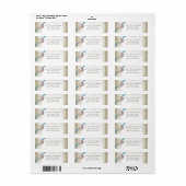 Zeesterren en Zanddollar over Lace Blue Etiket (Full Sheet)