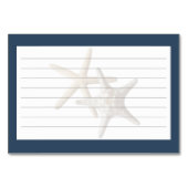 Zeesterren en Zanddollar Recept Kaarten (Achterkant)