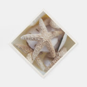 Zeesterren en Zanddollars Elegante Kust Servet (Hoek)
