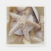 Zeesterren en Zanddollars Elegante Kust Servet (Voorkant)