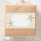 Zeesterren en Zandontwerp Etiket (Insitu)