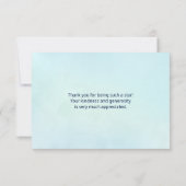 Zeesterren en zeeschelpen op het strand Dank u Bedankkaart (Achterkant)