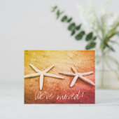 Zeesterren foto bewegende ansichtkaarten voor nieu aankondigingskaart (Staand voorkant)