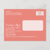 Zeesterren Foto Sla de datum Koraal Aankondigingskaart (Achterkant)