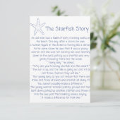 Zeesterren gedicht, het verhaal van de zeesterren, (Staand voorkant)