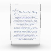 Zeesterren gedicht, het verhaal van de zeesterren, fotoblokken (Voorkant)