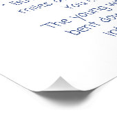 Zeesterren gedicht, het verhaal van de zeesterren, perfect poster (Hoek)