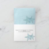 Zeesterren, Huwelijksfoto Dankkaartjes Bedankkaart (Binnen)