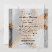 Zeesterren in de Zandstrandbar Mitzvah Kaart (Achterkant)