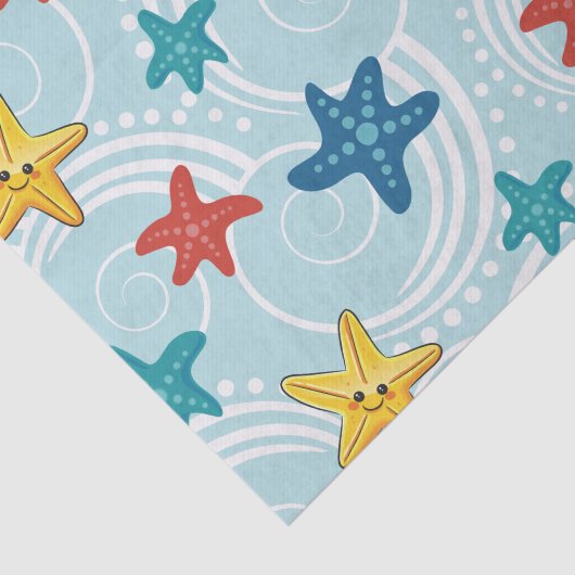 Zeesterren in de Zuidelijke Oceaan Tissuepapier (Detail)