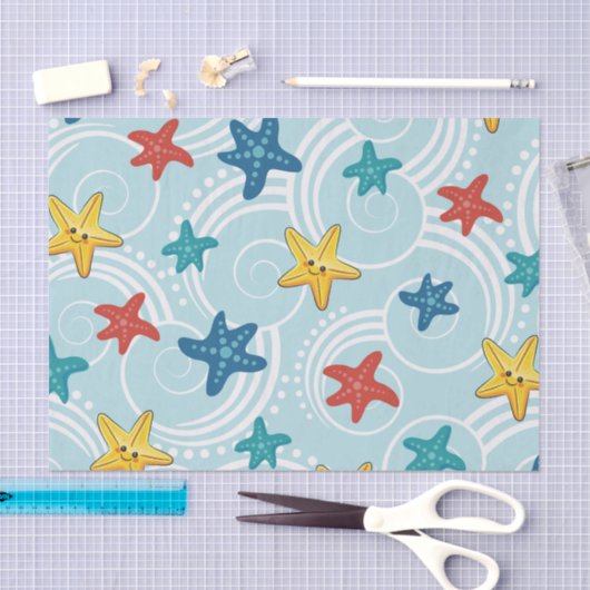 Zeesterren in de Zuidelijke Oceaan Tissuepapier (Craft)