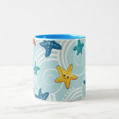 Zeesterren in de Zuidelijke Oceaan Tweekleurige Koffiemok (Center)