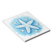 Zeesterren in het blauw notitieblok (Schuin)