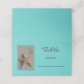 Zeesterren in het zandstrand Place Card Plaatskaartje (Buitenkant ongevouwen)