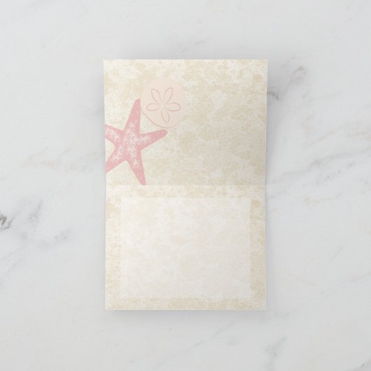 Zeesterren kust Dank u Bedankkaart (Binnen)