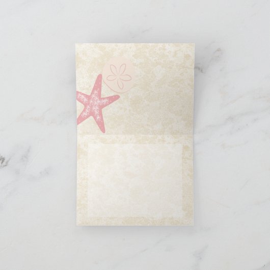 Zeesterren kust Dank u Bedankkaart (Binnen)