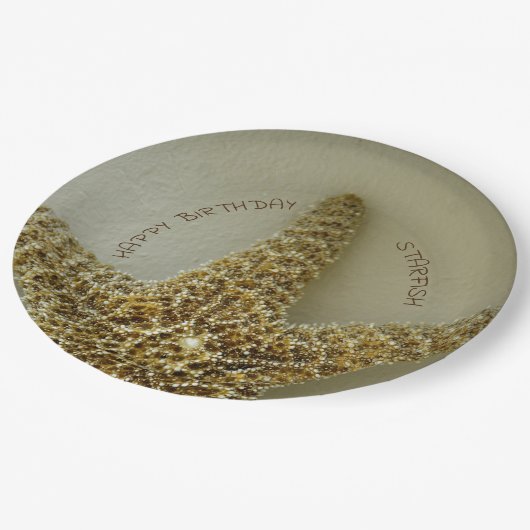 Zeesterren kustfotografie natuurlijk  papieren bordje (Gekanteld)