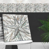 Zeesterren mozaïek kunst - Moeder van de parel Tegeltje