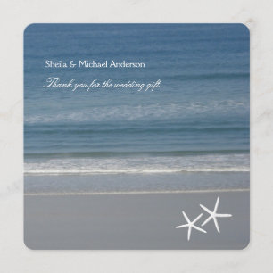 Zeesterren Oceaan Dank u Kaarten