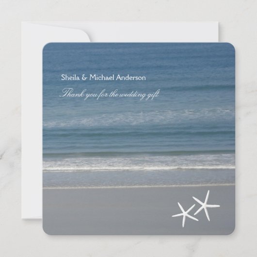 Zeesterren Oceaan Dank u Kaarten (Voorkant)