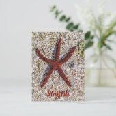 Zeesterren Oceaan Strand Retro Souvenir Feestdagenkaart (Staand voorkant)
