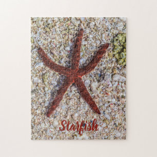 Zeesterren Oceaan Strand Retro Souvenir Legpuzzel